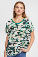 Print SS T-Shirt - Emerald Green