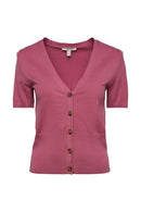Button Cardigan - Violet