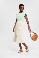 Linen T-shirt - Green