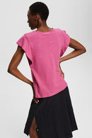 Linen T-shirt - Violet