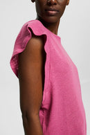 Linen T-shirt - Violet