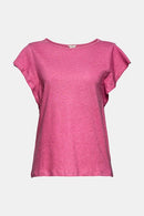 Linen T-shirt - Violet