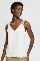 Collection V Neck Cami - Offwhite