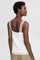 Collection V Neck Cami - Offwhite
