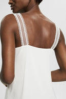 Collection V Neck Cami - Offwhite