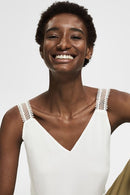 Collection V Neck Cami - Offwhite