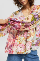 Print Blouse - Pink Fuchsia