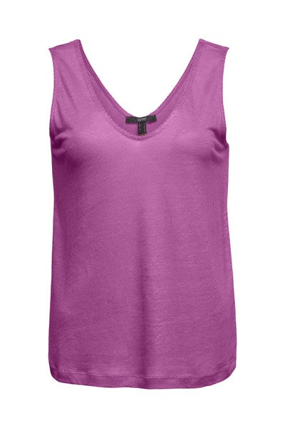 V Neck Cami - Dark Pink