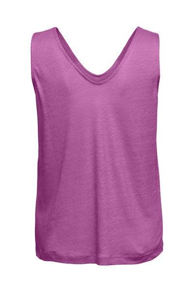V Neck Cami - Dark Pink