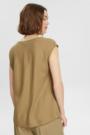 Pique T-shirt - Khaki Green