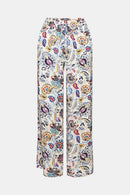 Floaty Print Trousers - Offwhite