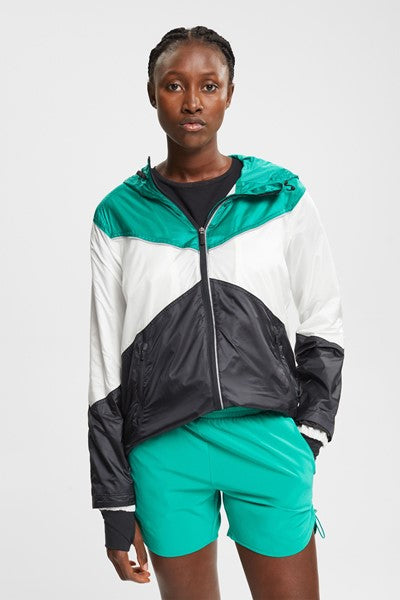 Stripe Hooded Jacket - Green