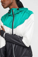 Stripe Hooded Jacket - Green