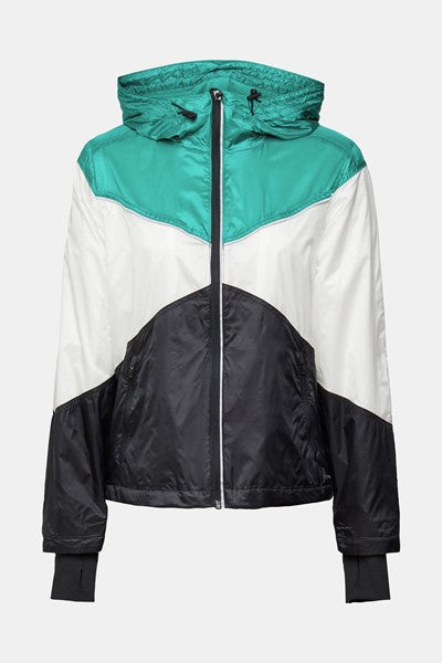 Stripe Hooded Jacket - Green