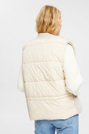Sleeveless Gilet - Cream Beige