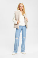 Sleeveless Gilet - Cream Beige