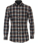 Long Sleeve Check Shirt - Antracite