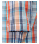 Short Sleeve Check Shirt - Tangarine