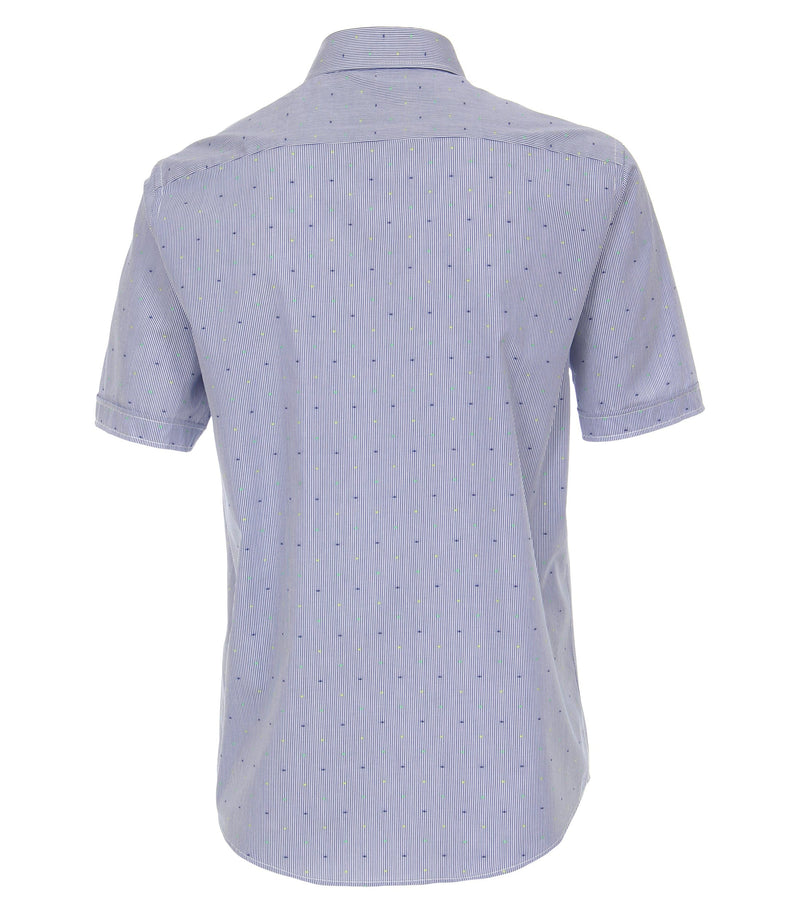 Check Leisure Short Sleeve Shirt - Light Blue