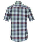 Short Sleeve Check Shirt - Light Blue