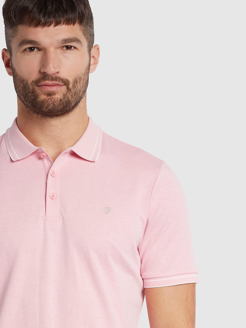 Moores Short Sleeve Polo - Malibu Pink