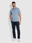 Moores Short Sleeve Polo - Dusky Blue
