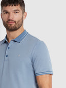 Moores Short Sleeve Polo - Dusky Blue