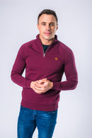 Falcons 1/4 Zip Jumper - Crimson