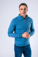 Falcons 1/4 Zip Jumper - Nearly Denim