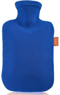 Fashy Hot Water Bottle With Fleece Cover Saphir