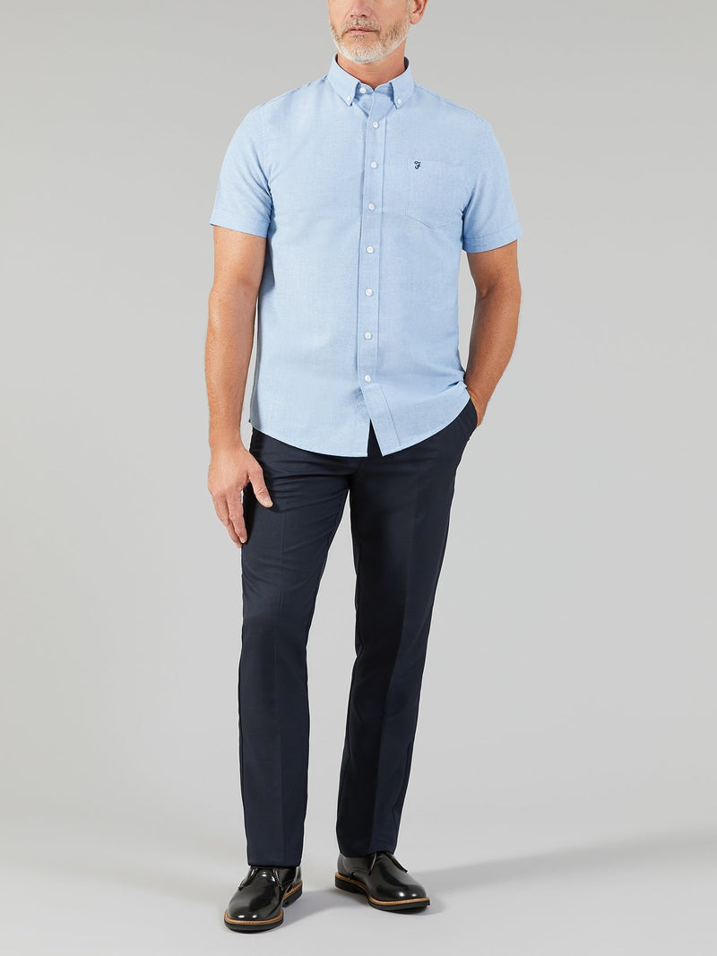 Short Sleeve Button Down Shirt - Cilantro