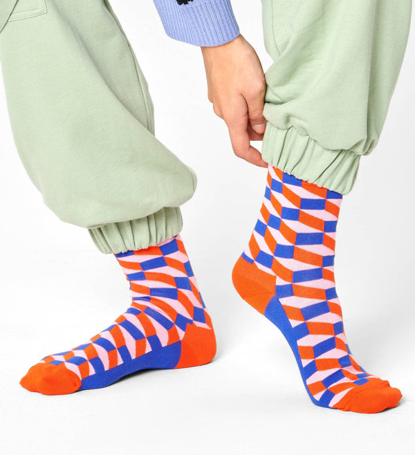 Filled Optic Sock - Blue/orange
