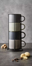 Totem Stacking Set of 4 Mugs