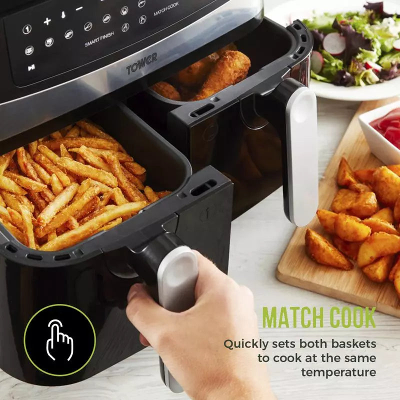 Vortx 9L Dual Basket Air Fryer