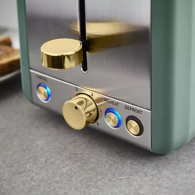 Cavaletto 2 Slice Toaster - Jade