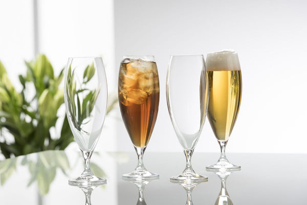 Galway Crystal Clarity Glassware - Beer Iced Tea Glasses Set of 6