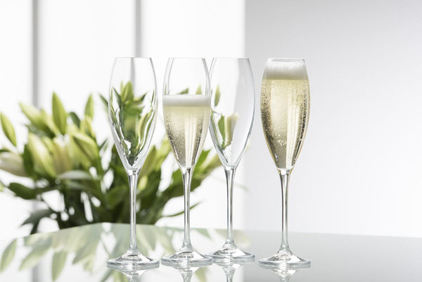 Galway Crystal Clarity Glassware - Flute Glass Set of 4