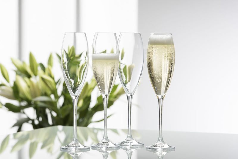 Galway Crystal Clarity Glassware - Flute Glass Set of 4