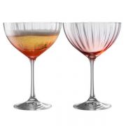 Erne Set of 2 Champagne Saucers Blush