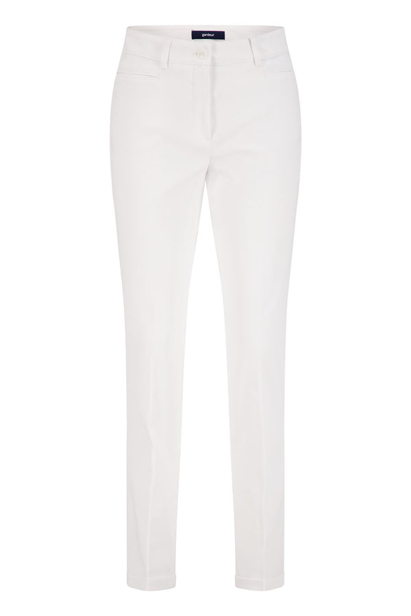 Denise Straight Trouser - White