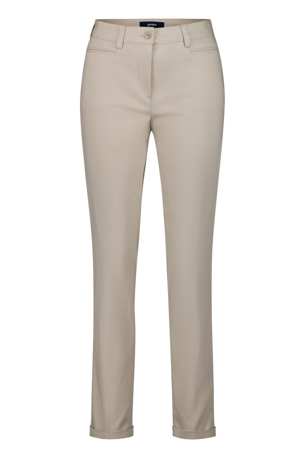 Denise Straight Trouser - Light Beige