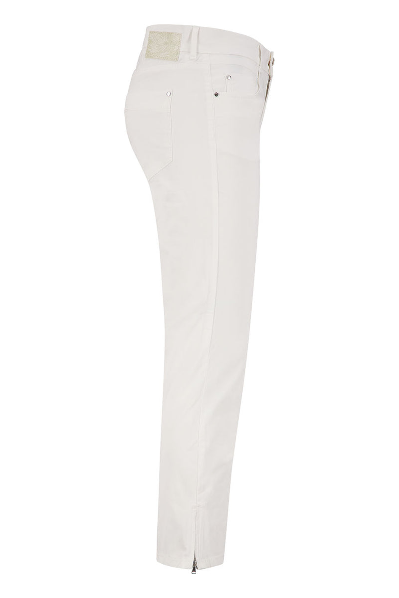 Zuri Slim Trouser - White