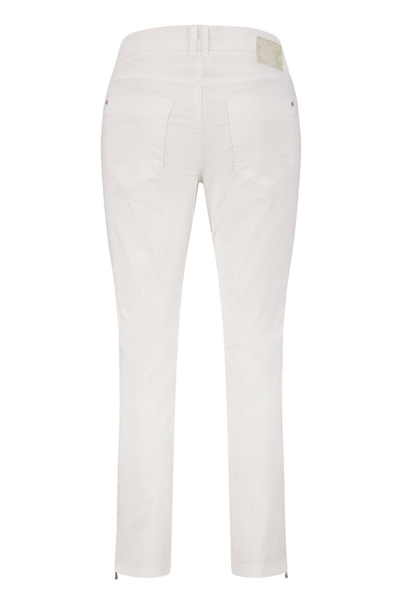 Zuri Slim Trouser - White