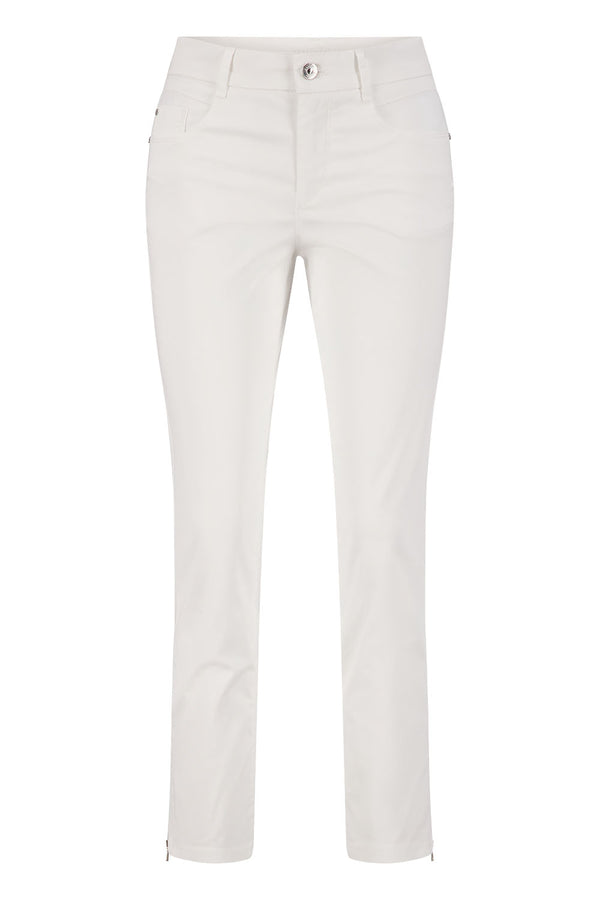 Zuri Slim Trouser - White