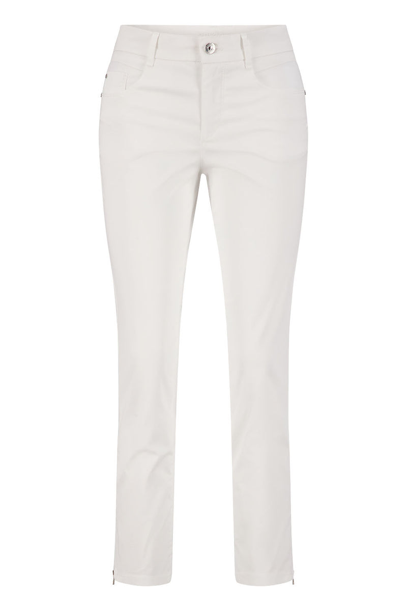 Zuri Slim Trouser - White