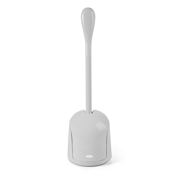 Compact Toilet Brush & Container Grey