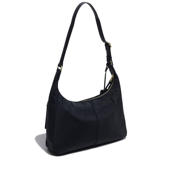 Finsbury Park Medium Ziptop Shoulder Bag - Black