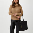 Finsbury Park Large Ziptop Shoulder Bag - Black