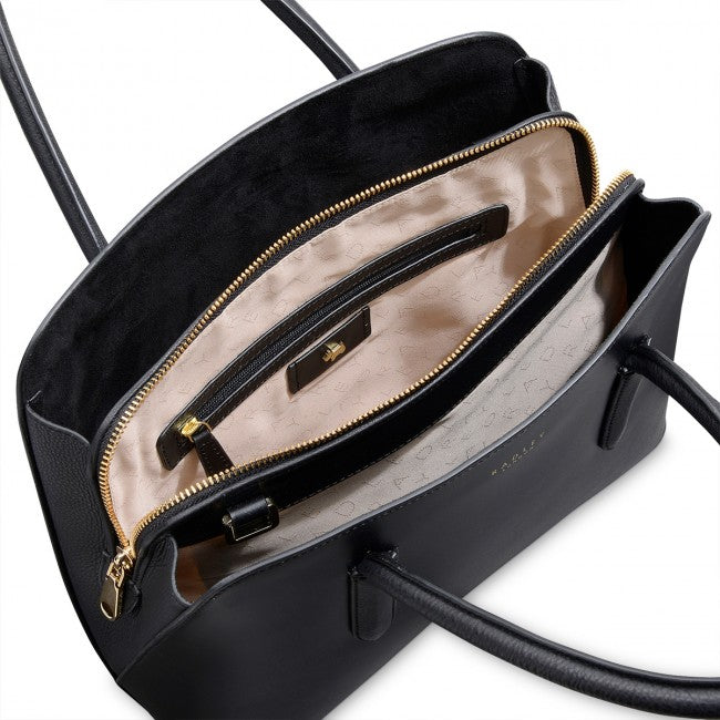 Liverpool Street Medium Ziptop Multiway Bag - Black