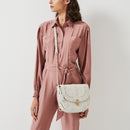 Grange Lane Medium Flapover Crossbody - Skylight